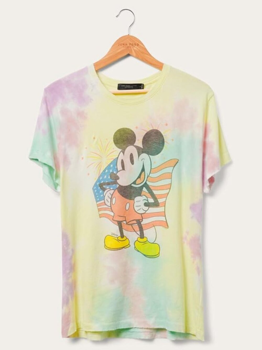Junk Food Women's Mickey Mouse Tie Dye Vintage Tee